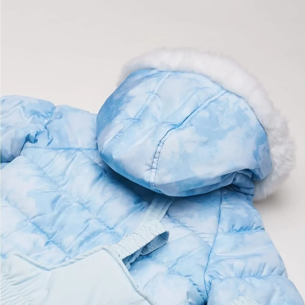 Osh Kosh Girls' Ski Jacket and Snowbib Snowsuit Outfit Set winter coat size 12M